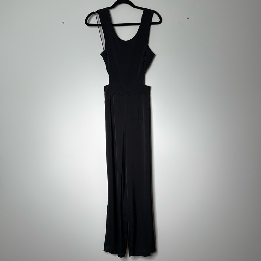 Express Size 0 Black Jumpsuit With Open Back - image 2